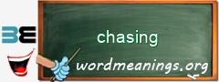 WordMeaning blackboard for chasing